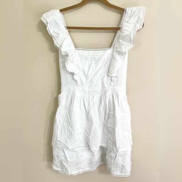 MAJORELLE White Ruffle Mini Dress - Picture 2 of 14